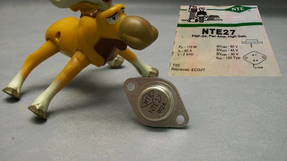 NTE27 NTE Transistor Germanium PNP High Current - Image 3 of 3