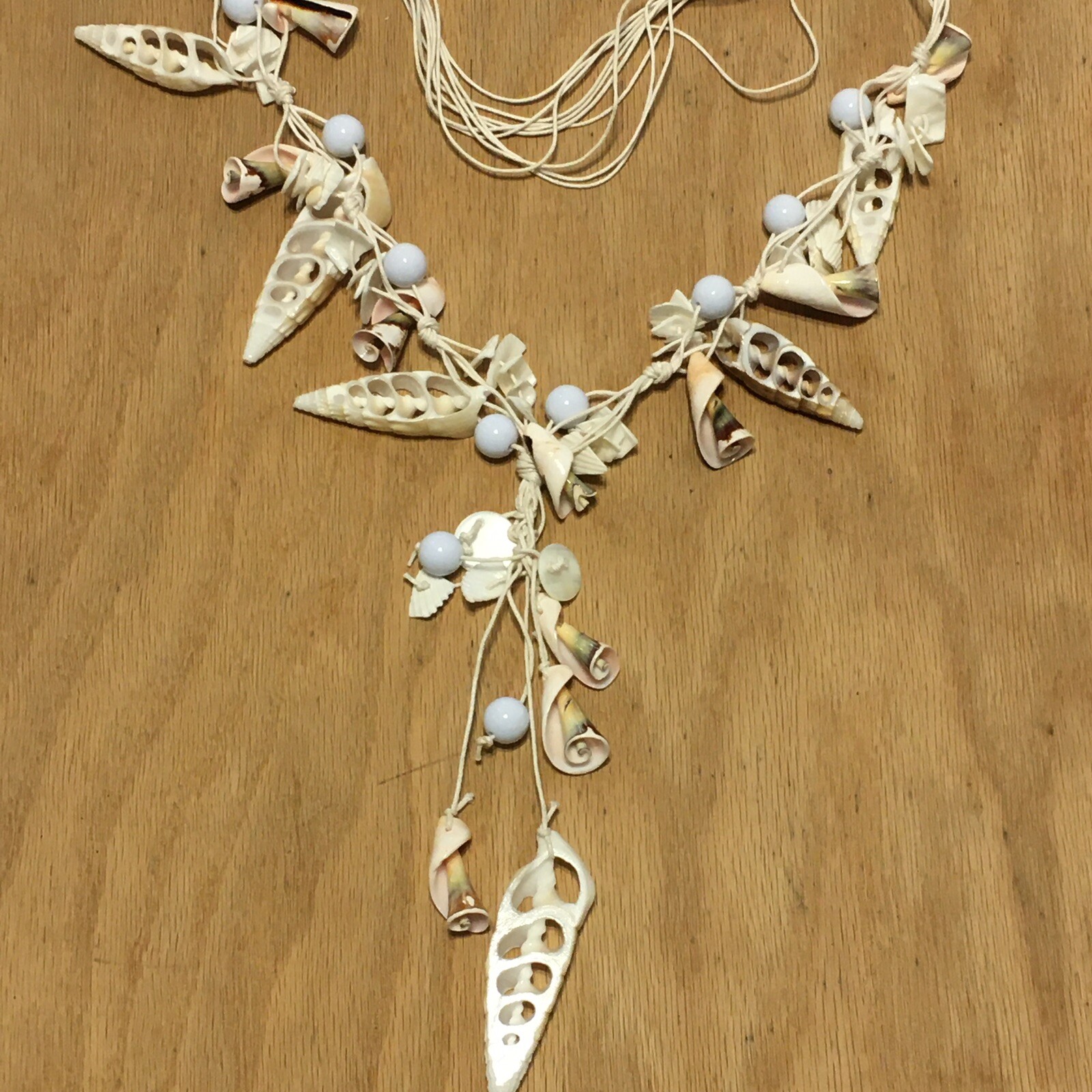 Artisan adjustable Tribal shell bead Y Statement … - image 10