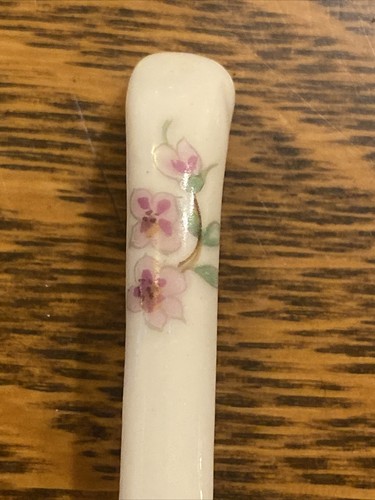 Ciotola di gelatina di zucchero Elizabeth Arden vintage anni '80 e cucchiaio pesca floreale piccola porcellana - Foto 10 di 11
