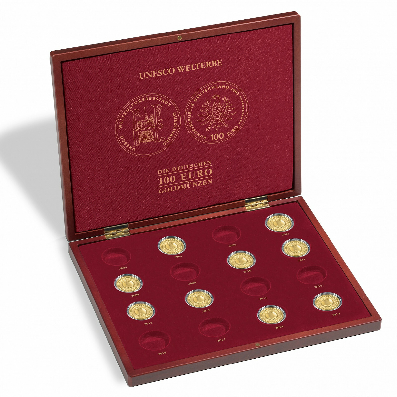 Coin Box Volterra for 16 Dt. Gold Coins „Unesco Welterbe Bubbles (357089)