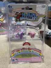 World's Smallest My Little Pony - Blue Belle and Cotton Candy - Series 1 New
