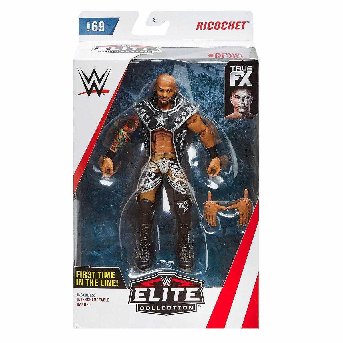 WWE Elite Ricochet Wrestling Figure Series 69 First Time In Line