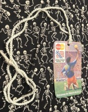Vintage-NEW 1994 MasterCard USA '94 World Cup Soccer Official Sponsor Tag Card