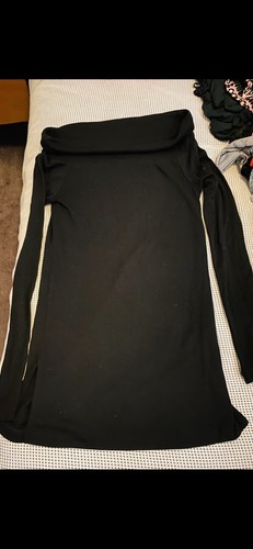 Witchery Black Jumper/Tunic With Tie M - Picture 5 of 5