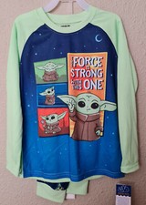 Star Wars Mandalorian Boys Pajamas Set Flame Resistant Size S 6-7 BRAND NEW