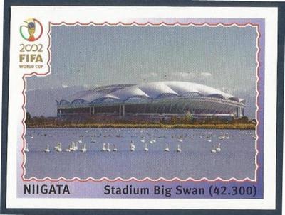 Panini Korea / Japan World Cup 2002 - #019 - Niigata Stadium Big Swan - Kapazität 42.300