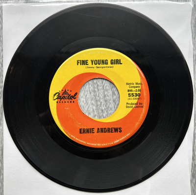 #ad #ad ERNIE ANDREWS quot;Fine Young Girl Then I#x27;ll Knowquot; 1965 7quot; Single Northern Soul $44.95