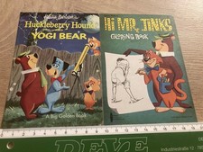Retro Print Print Picture Huckleberry Hound And Yogi Bear Hi Mr Tinks Coloring Book