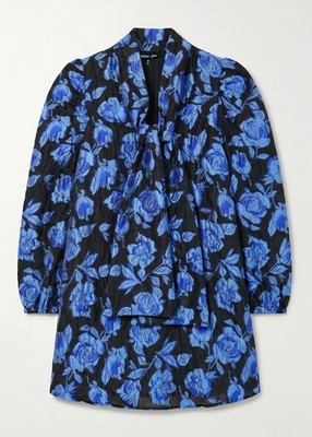 Sister Jane Floral Rose Jacquard Mini Dress | XS | UK 8 | Neu