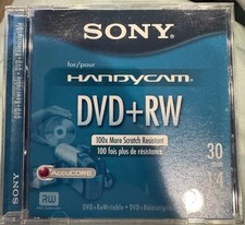 New Sony Handycam DVD RW  DVD-R 6 total Qty 4 DVD-RW  Qty 2 DVD-R