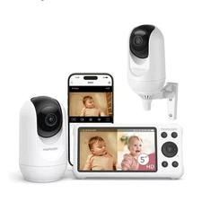 Momcozy 5" Dual-Mode Smart Baby Monitor with 2 Cameras BM04 NEW IN BOX