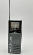 Sony 1989 Watchman FD-10A Portable B W TV Tested Working