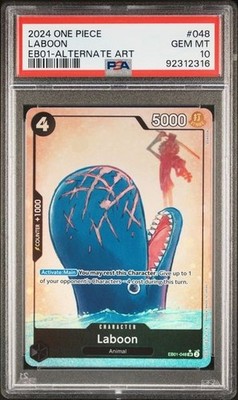 One Piece Laboon PSA 10 EB01 - 048 Alternate Art Card Special 2024