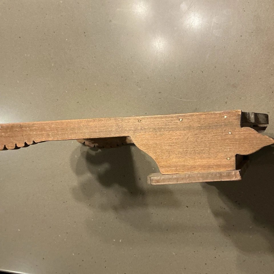 антикварный настенный держатель для писем или документов гравированное дерево 14x10 дюймов - Изображение 2 из 4