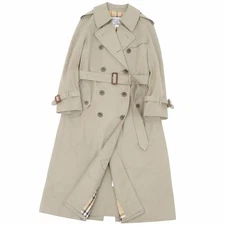 Vintage Burberry Burberrys Coat Trench Back Check Outerwear Womens M Used MOLO-0