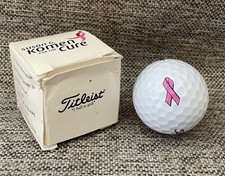 Vintage Titleist Komen For The Cure Breast Cancer Pink Ribbon Golf Ball
