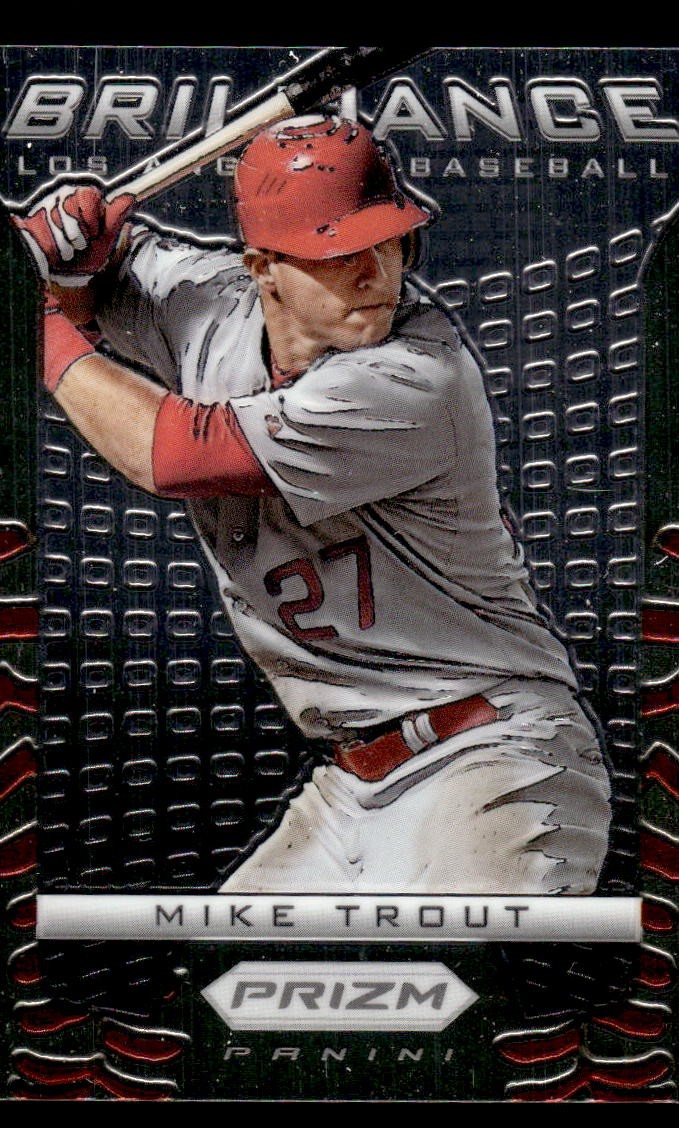 2012 PANINI PRIZM MIKE TROUT B6 MINT BRILLIANCE BASEBALL LOS ANGELES ANGELS