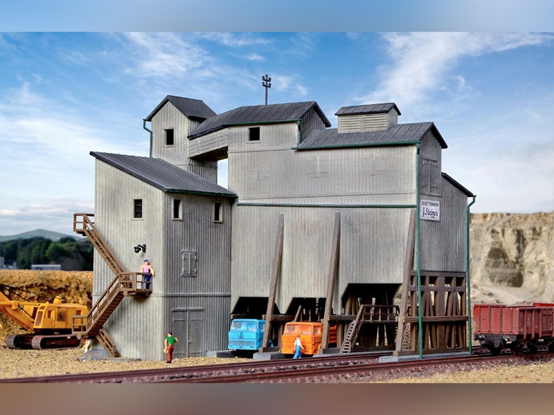 KIBRI Usine à graviers créez un décor de gare de fret en N 1/160