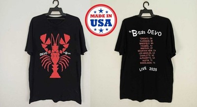 HOT! Devo & The B-52 s Cosmic De-Evolution Tour 2025 T-Shirt Reprint SD8362