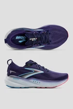 Brooks Women's Glycerin GTS 22 Blue Ribbon/Peacoat/Dianthus Athletic Lace Up Sho