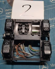 Mercedes W124 Window Switch Panel, Part Number 1248210371, Complete with 4 worki