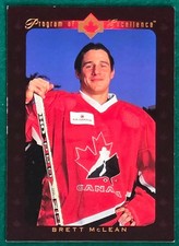 Brett McLean - 1995-96 Upper Deck #506 - Team Canada Program of Excellence Card