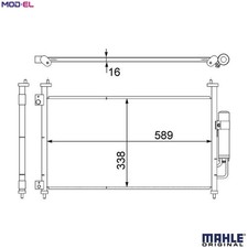 CONDENSER AIR CONDITIONING AC 464 000S FOR HONDA CIVIC/VIII/Hatchback BALLADE