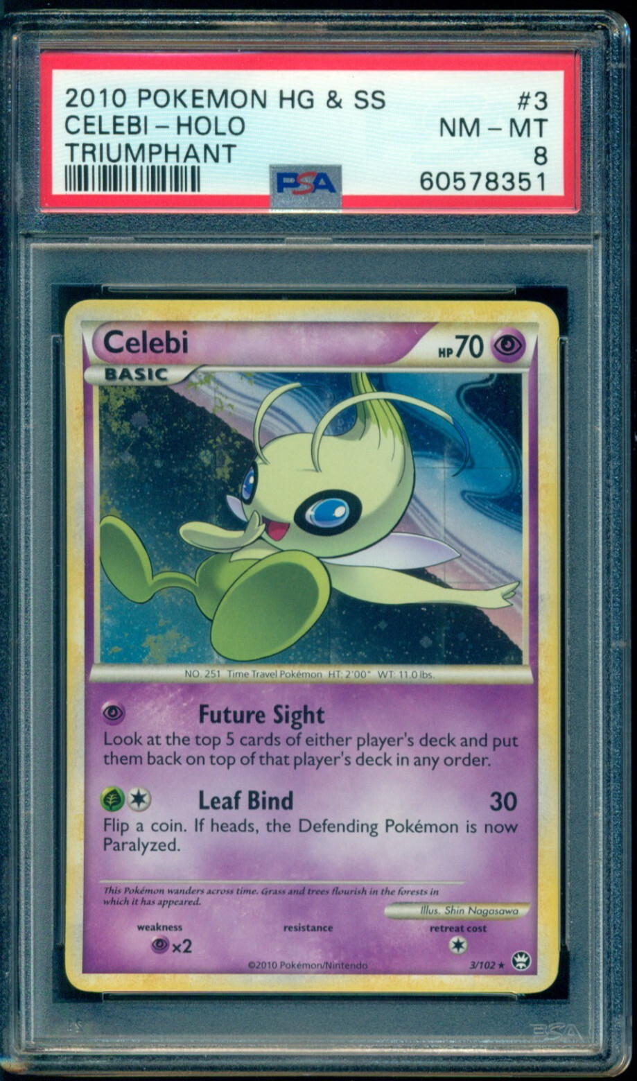Celebi 2010 HeartGold & SoulSilver: Triumphant #003/102 Holo Price