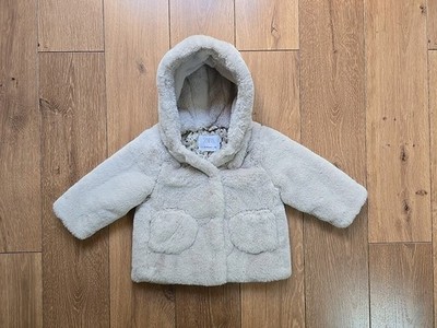 Felljacke Gr.86 Zara Kapuzen Jacke Ungetragen 