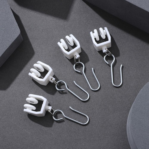 30 Pcs Rail Tracks Pulley Hook Accessories Curtain Glider Hooks Carriers - Picture 2 of 11