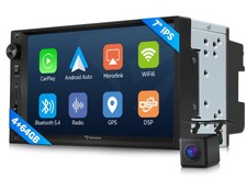 7" Double 2DIN Android 14 Car Stereo Radio GPS Navi Navigation CarPlay Head Unit
