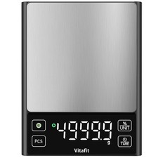 High Accuracy 11lb Digital Food Scale - Kitchen Scale with Big LED Display, 0.1g