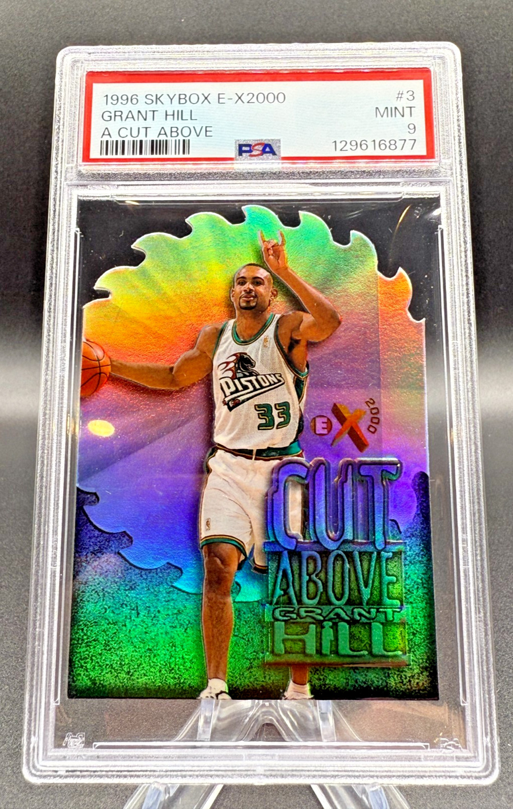1996 Skybox E-X2000 A Cut Above #3 Grant Hill Pistons HOF PSA 9 MINT - LOW POP
