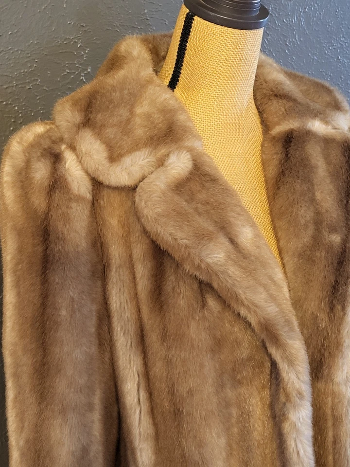 Abrigo Tissavel Francia Piel Sintética Tostado Vintage Años 60/70 Mediano Foto 3 de 4