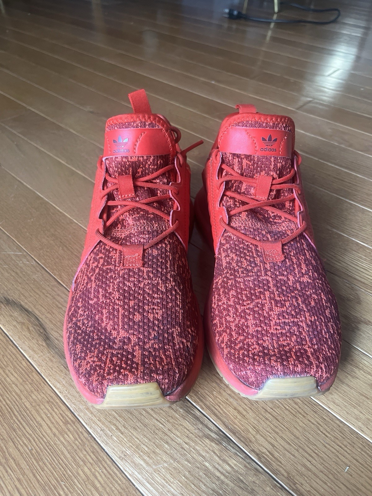 SAOLA Scarpe da corsa Adidas rosso scarlatto e marrone maglia pizzo ragazzo unisex taglia 5 5 basse