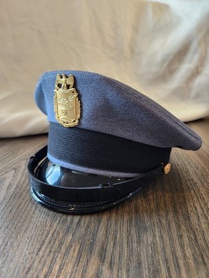 Vintage Norwich University ROTC Cavalry Unit STYLE Cap Bayly Vanguard Badge Sz S