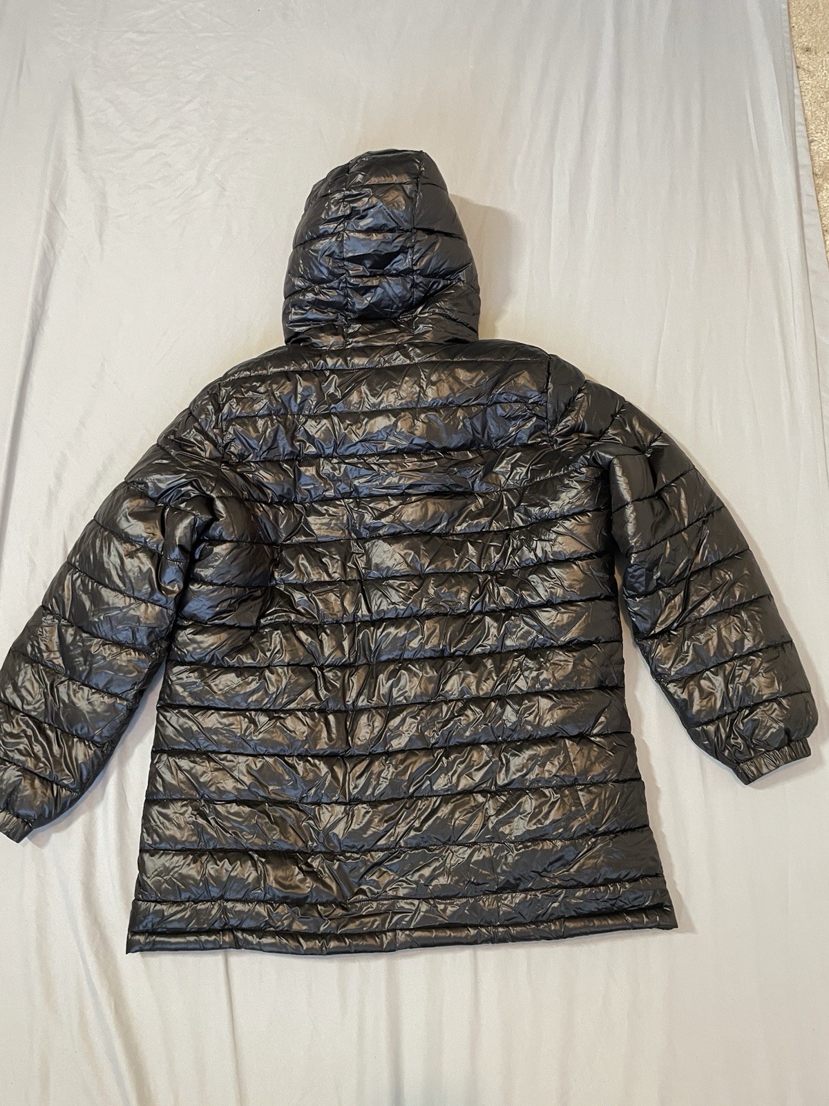 Swiss Tech Women’s Hood Black Puffer Jacket XL (16-18)