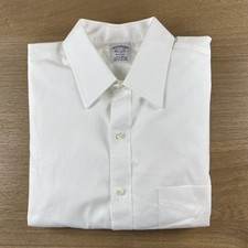 Brooks Brothers Shirt Men  s M 15.5 33 White Regent Fit Oxford L/S Button Up