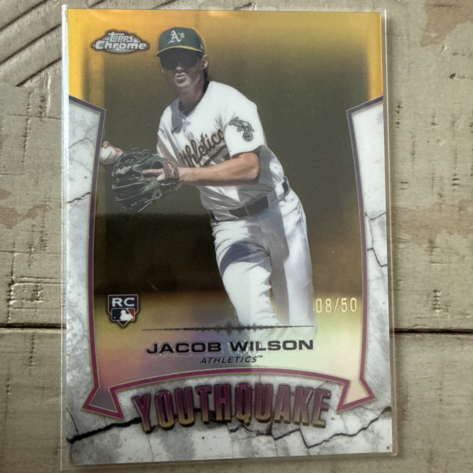 2025 TOPPS Chrome Youthquake Jacob Wilson Gold /50