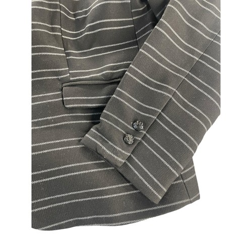 NWT Willi Smith Black Striped Single Button Blazer Jacket Women's Size XL - Picture 2 of 7