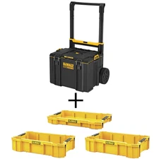 TOUGHSYSTEM 2.0 24 In. Mobile Tool Box, TOUGHSYSTEM 2.0 Shallow Tool Tray and (2