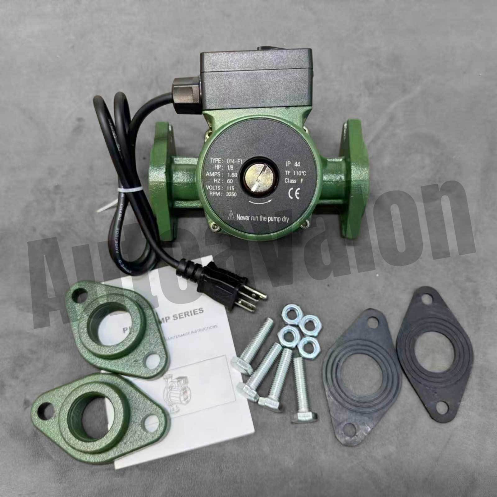 New Hydronic Circulating Pump for Taco 0014-F1 1/8HP 115V 3250RPM 125PSI 0-32GPM
