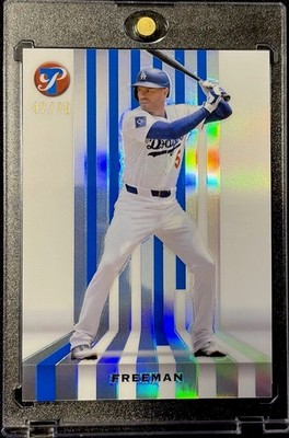 Freddie Freeman 2026 Topps Pristine Baseball Spotless Blue Refractor #S-22 /75