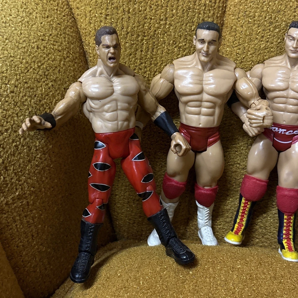 Lot of 9 WWE WWF WCW Action Fig Chris Benoit Steve Blackman Clarence Mason Jakks - Image 2 of 4