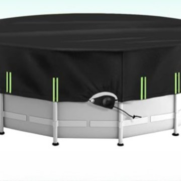 Cubierta de piscina redonda resistente al desgarro con protección UV para piscinas de hasta 15 pies