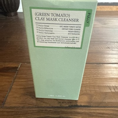 FULLY Green Tomato Clay Mask Cleanser, Pore Purifying with 49% Green Tomato