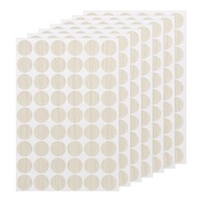 7 PCS Self-Adhesive Screw Hole Stickers, 0.83" White Texture Screw Hole Cover