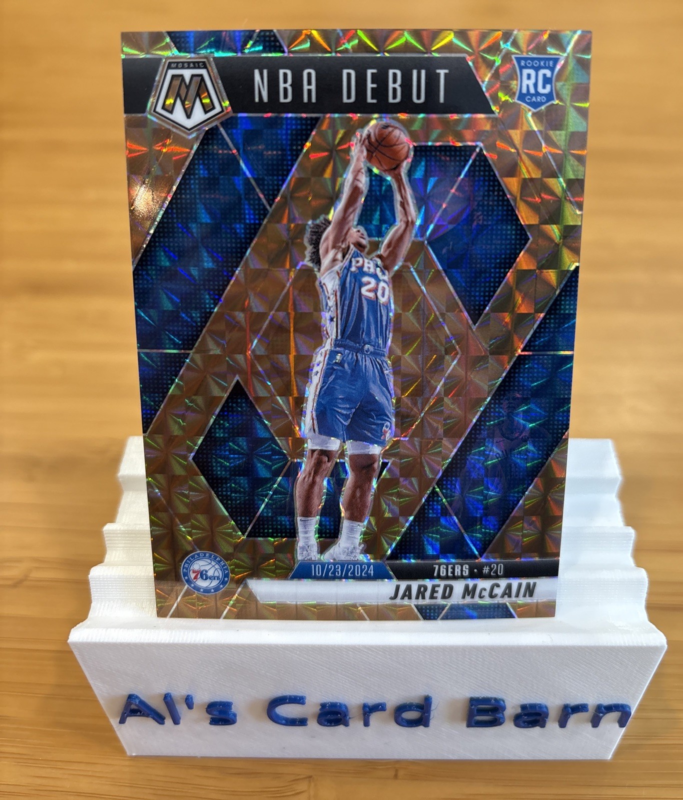 2024-25 Panini Mosaic Bronze Jared McCain Rookie /75 Philadelphia 76ers #263