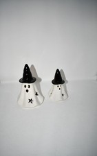 WDS Wondrous Light Up Halloween Ghost Decorations, Set of 2, Ceramic, LED Figuri
