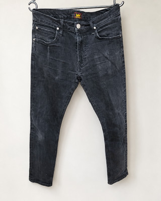 Lee Luke Jeans Men W31 L30 Black Slim Tapered Fit Denim Pants